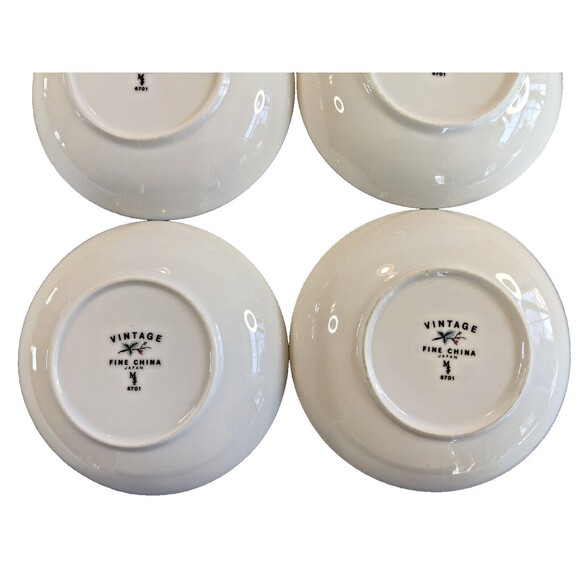 6 Fine China of Japan Vintage Fruit Dessert Bowls 5 ½" 6701 - Picture 6 of 9